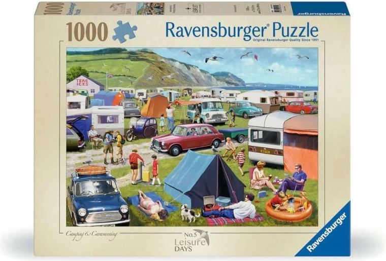 Puzzle Ravensburger Leisure Days nr. 5: camping și caravaning, 1000 de piese