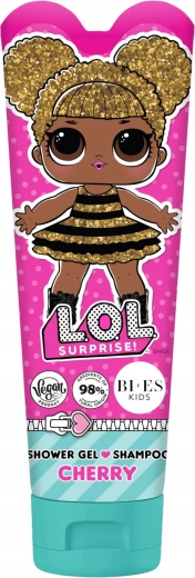 Gel de duș și șampon 2‑în‑1 cu aromă de cireșe LOL SURPRISE Cherry 240 ml