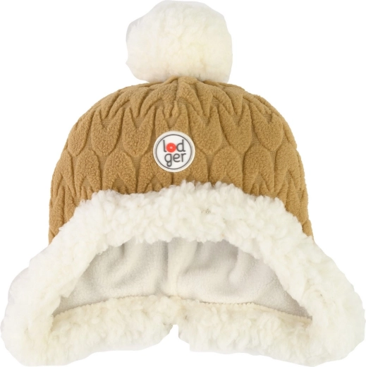 Căciulă fleece Lodger Hatter Empire Fleece Dark Honey 0–3 luni