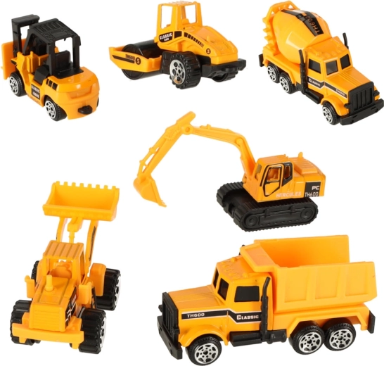 Set de vehicule de construcții - 6 buc.