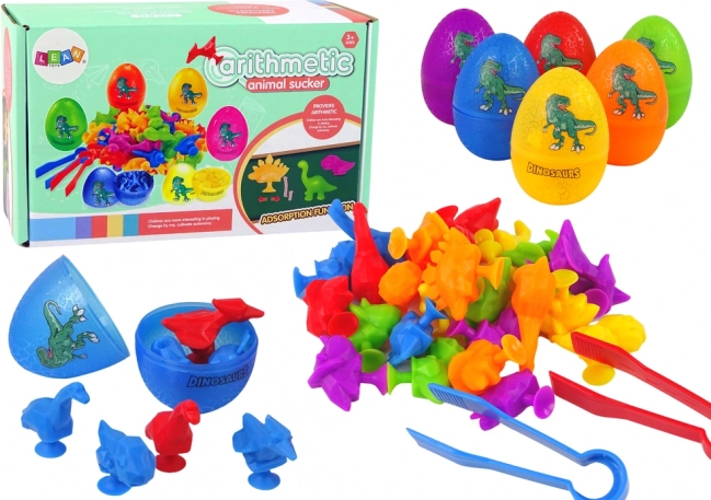 Figurine dinozauri cu ventuze