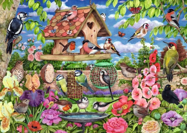 Puzzle Ravensburger Masă pentru păsări 1000 de piese