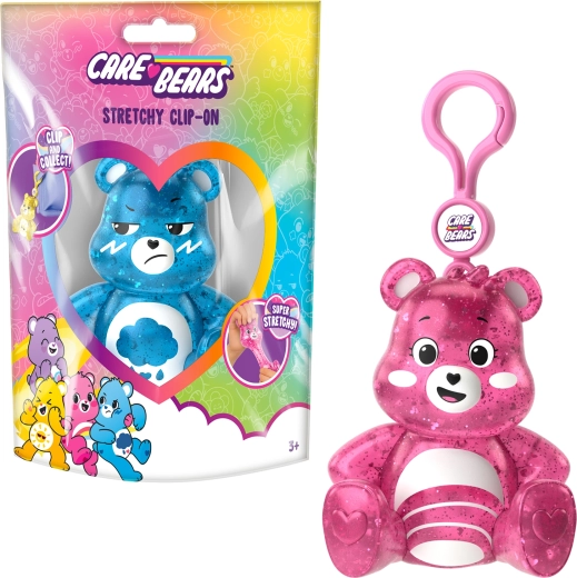 Care Bears breloc anti-stres (de strâns) cu clips - variantă aleatorie - 1 bucată