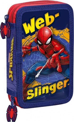 Penar cu două compartimente, echipat, SPIDERMAN roșu‑albastru