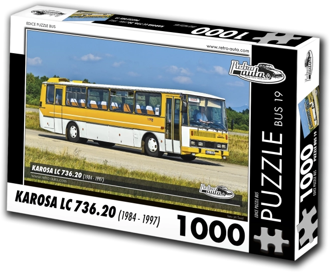 Puzzle Retro-mașini Karosa LC 736.20 autobuz 1000 piese