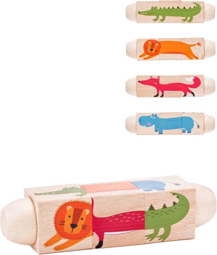 Cub twist WOODY cu animăluțe