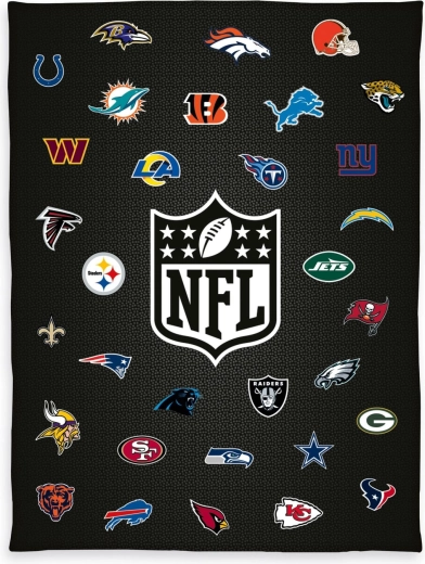 Pătură fleece wellsoft NFL 150 × 200 cm