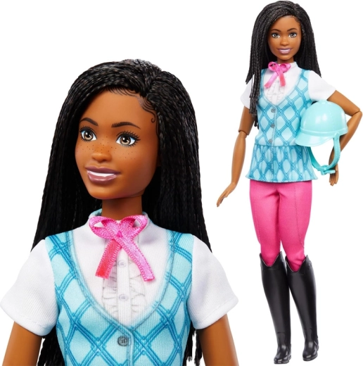 Mattel Barbie Mysteries păpușă călăreț Brooklyn cu cască