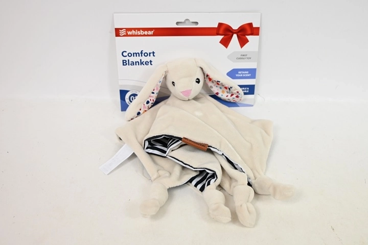 Whisbear doudou iepuraș – păturică de alint crem