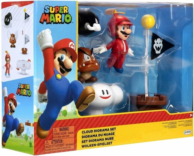 Set de joacă Cloud cu figurine Super Mario de 6 cm