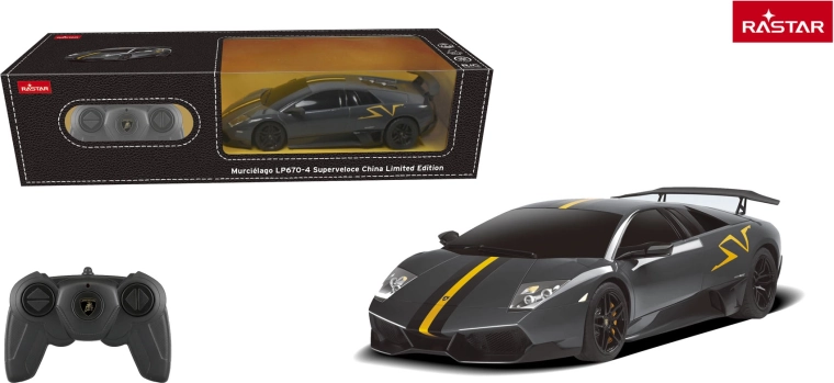Mașină RC Rastar Lamborghini Murciélago LP670-4 Superveloce 1:24 gri - 1 bucată