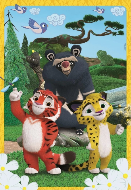 CLEMENTONI Puzzle Leo și Tig 104 piese