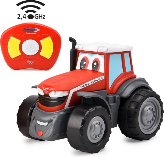 Tractor RC pentru copii Massey Ferguson cu sunet