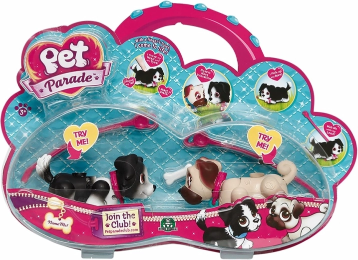Pet Parade – set de doi căței interactivi fără baterii