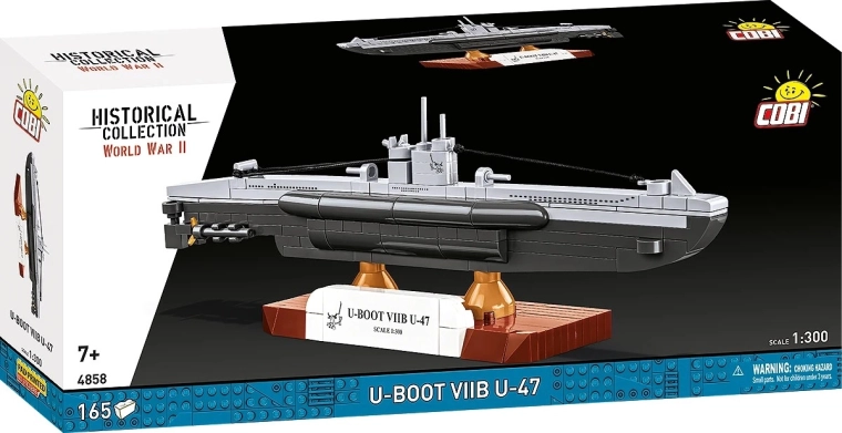 Set de construcție submarin U-Boat VIIB U-47 1:300 (165 piese)