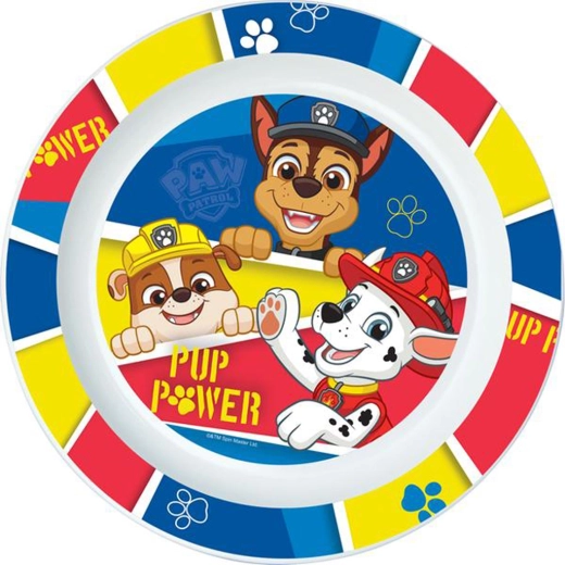 Farfurie din plastic PAW Patrol 22 cm albastră