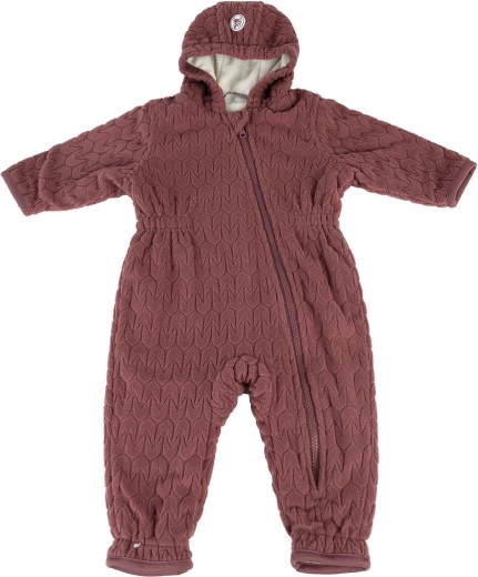 Combinezon din fleece LODGER Skier Empire Rosewood 3–6 luni