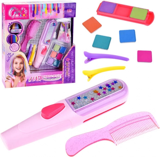 Set colorat pentru păr cu cretă