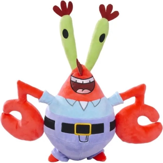 Jucărie de pluș Domnul Krabs din serialul SpongeBob Pantaloni Pătrați, 35 cm