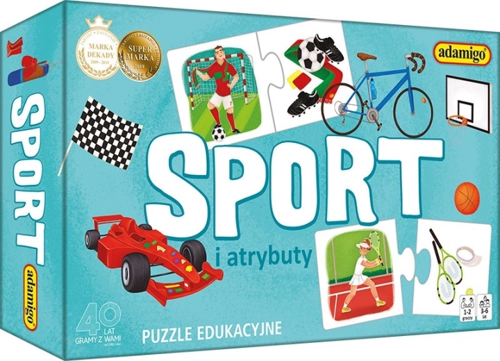Sport și atribute – puzzle educativ pentru copii 3+