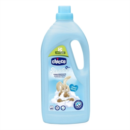 Chicco balsam Baby Sensitive pudră dulce 1,5 l (60 spălări)