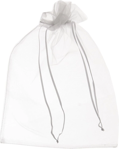 Săculeț din organza albă 25 × 35 cm