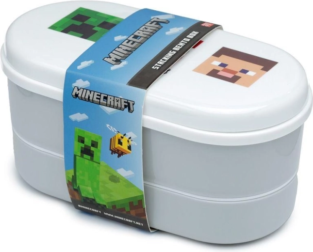 Cutie pentru prânz cu tacâmuri Minecraft