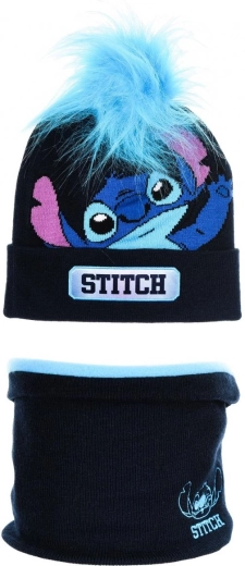 Set de iarnă cu căciulă și guler circular Lilo & Stitch