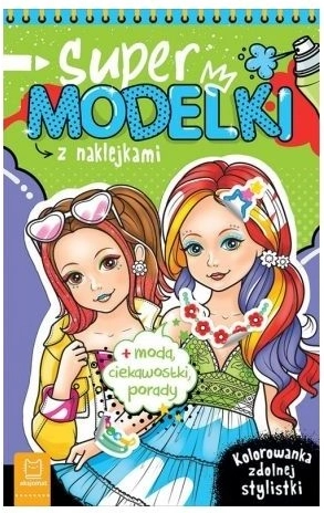 Supermodele – carte de colorat cu autocolante