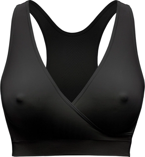 Sutien de noapte pentru sarcină și alăptare Medela Keep Cool negru, mărimea L