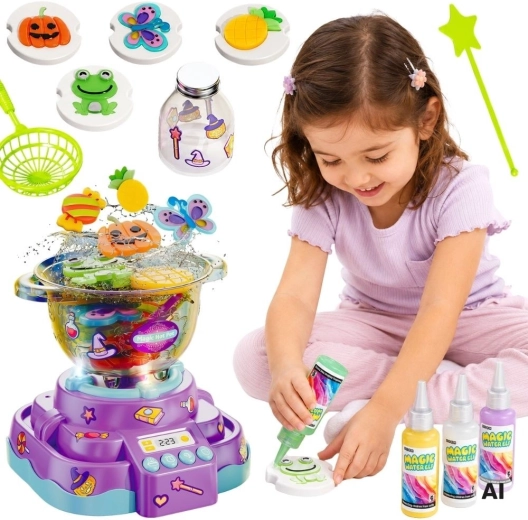 WOOPIE Căldare magică interactivă pentru crearea figurinelor din gel, 21 de piese