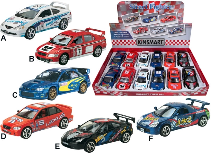 Model metalic de mașină de curse cu mecanism pull-back