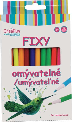 Carioci lavabile CREAFUN 24 de culori