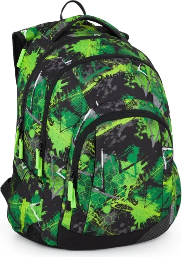 Rucsac pentru elevi Bagmaster Lincoln verde-negru