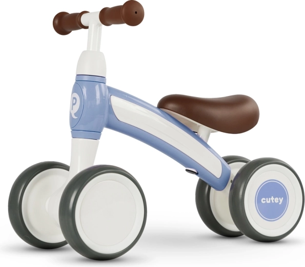 Qplay bicicletă de echilibru Cutey albastră pentru copii 1–3 ani
