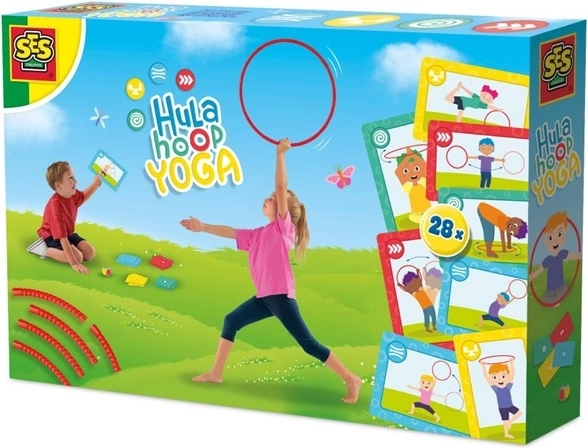 SES Hula hoop pentru yoga cu carduri și zar