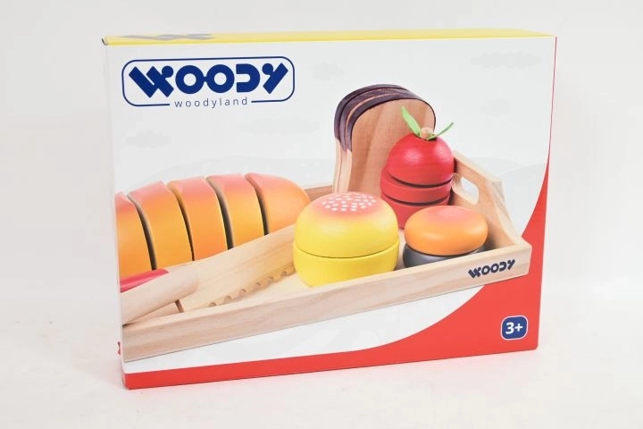 WOODY tavă din lemn cu mic dejun pentru tăiat - 1 buc.