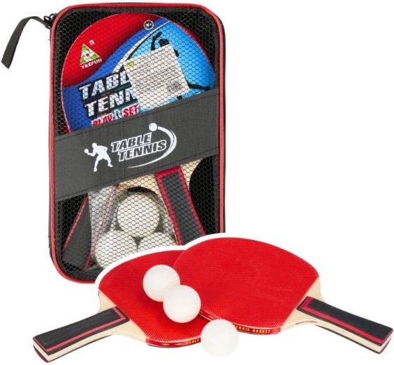 Set de palete de tenis de masă în husă