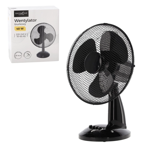 Ventilator de masă 40 W negru