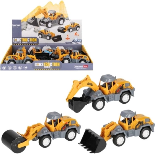 Mașină de construcții cu mecanism cu întoarcere (pull-back) – 3 tipuri