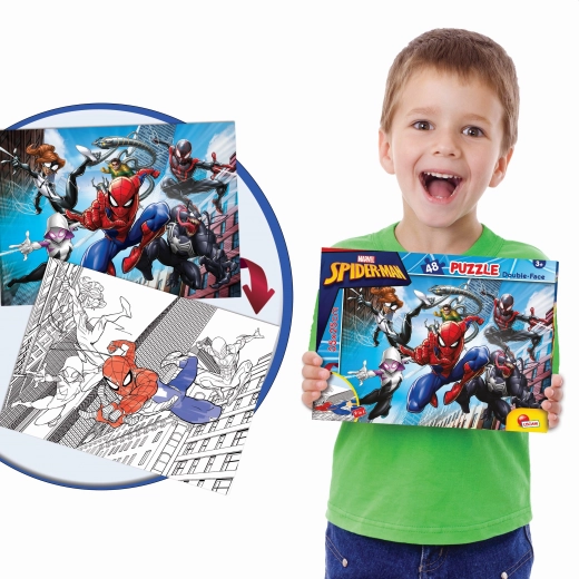 puzzle față-verso SPIDER-MAN 48 piese 35 × 25 cm