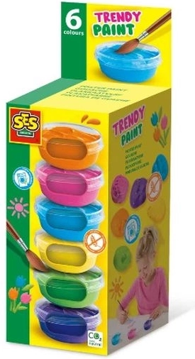 Vopsele poster SES Creative – culori la modă 6 × 45 ml