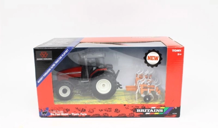 Britains Massey Ferguson 6290 tractor cu cultivator 1:32