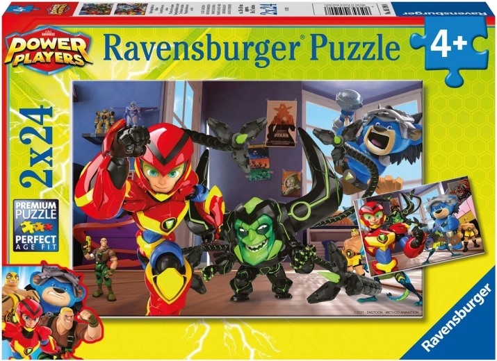 Puzzle Ravensburger Eroii în acțiune 2x24 piese