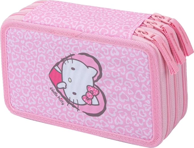 Penar școlar Baagl cu trei compartimente Hello Kitty Sweet Leopard (GRS)