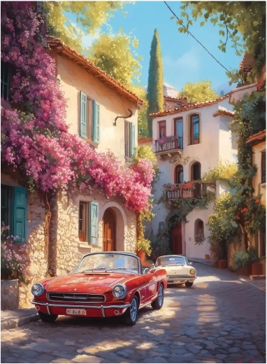 Puzzle Bougainvillea Street 1000 piese