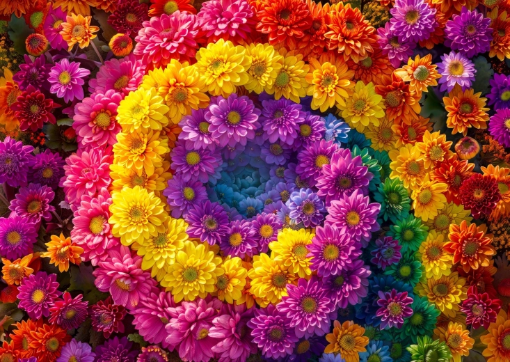 Puzzle Enjoy Vârtej floral 1000 de piese