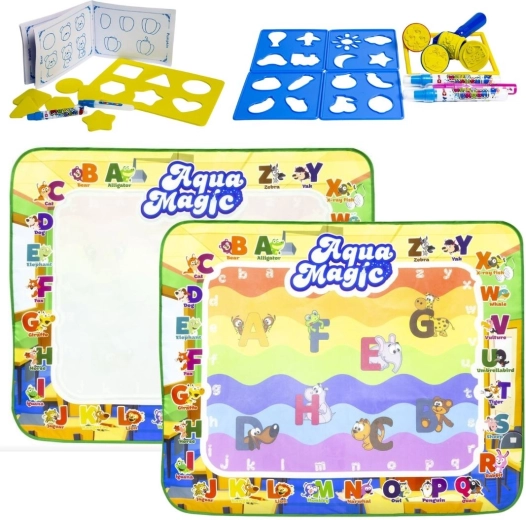 Aqua Magic covoraș educativ de desen cu apă 100 × 80 cm - 1 bucată
