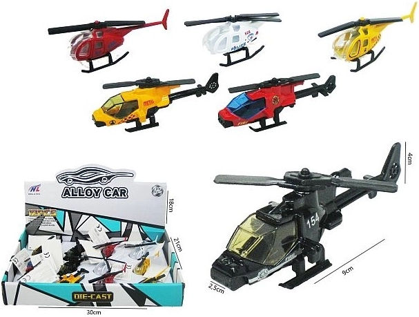 Mini elicopter metalic 9 cm