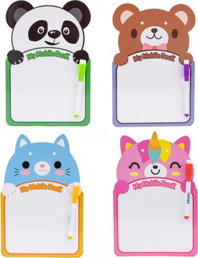 ASTRA tablă ștearsă cu animăluțe vesele cu marker